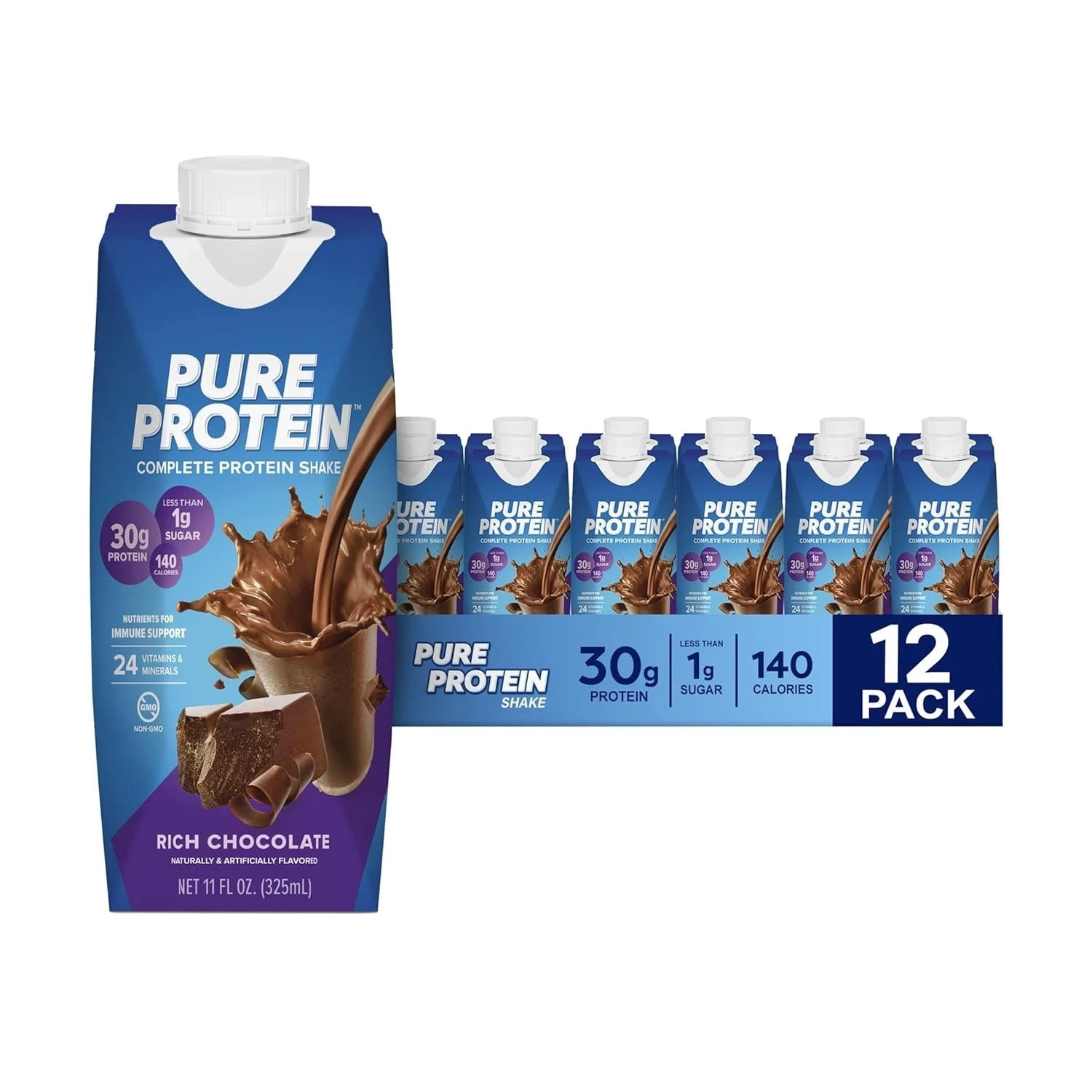 Pure Protein Chocolate Protein Shake 30g Complete Protein Ready to Drink