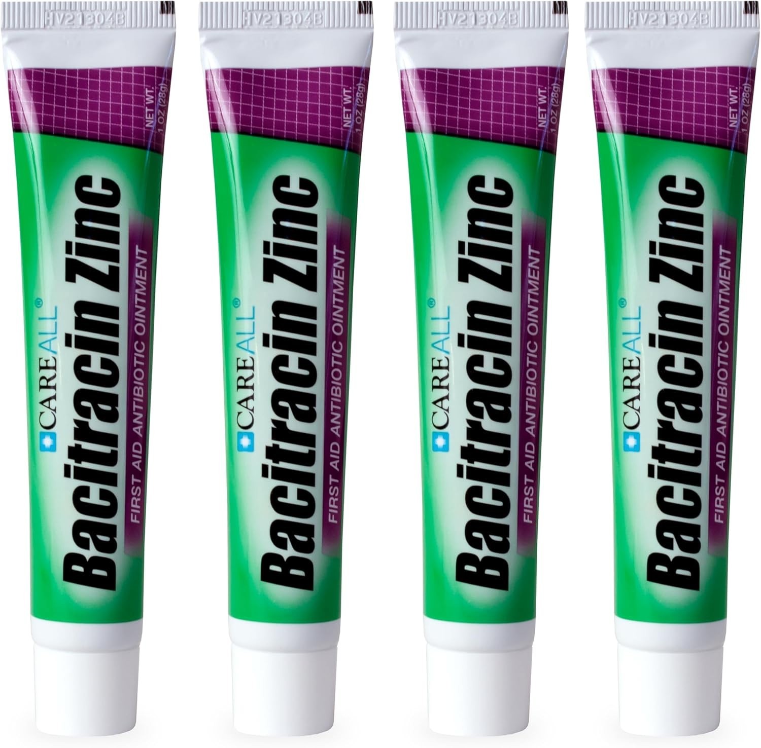 CareAll Bacitracin Zinc Ointment 1oz 4 Pack First Aid Antibiotic for Cuts Burns