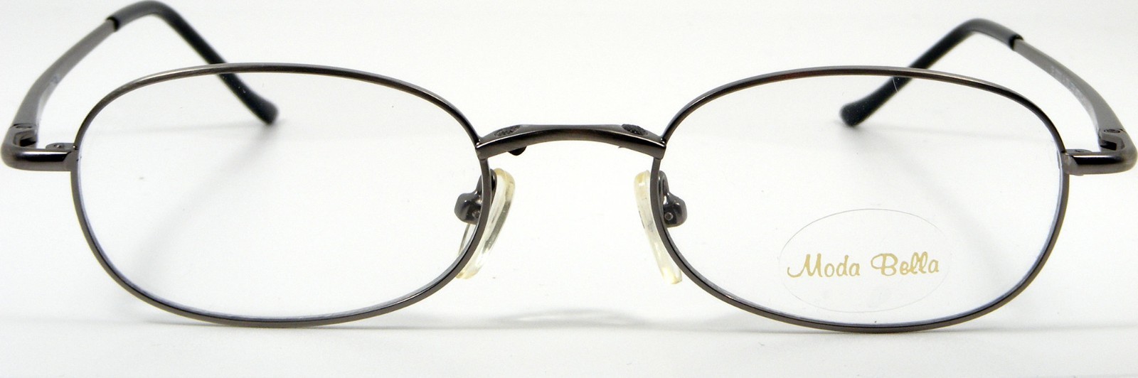 Moda Bella A. Silver Eyeglasses Frame 2033 48-19-135 w/ Magnetic Clip-On Lenses