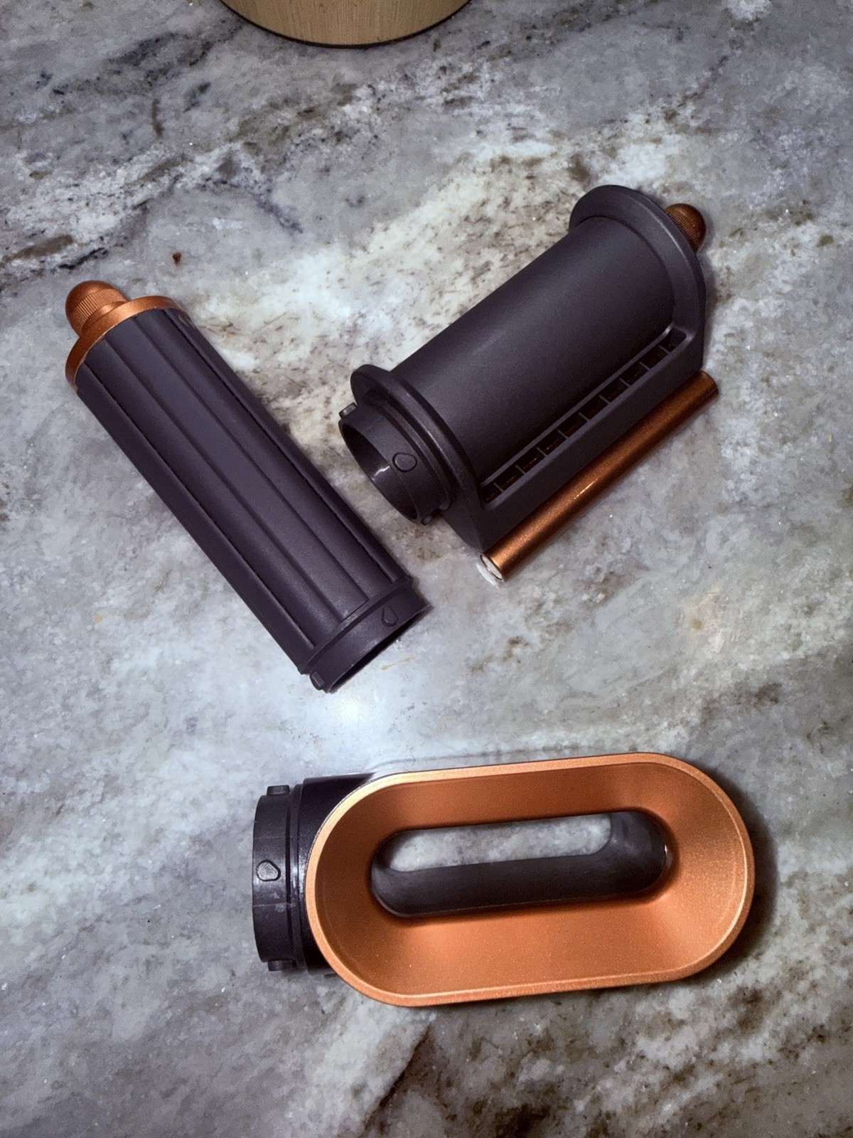 Dyson Hair Styling Set Kit w/ Multiple Attachments, Anti-Frizz, Black/Copper