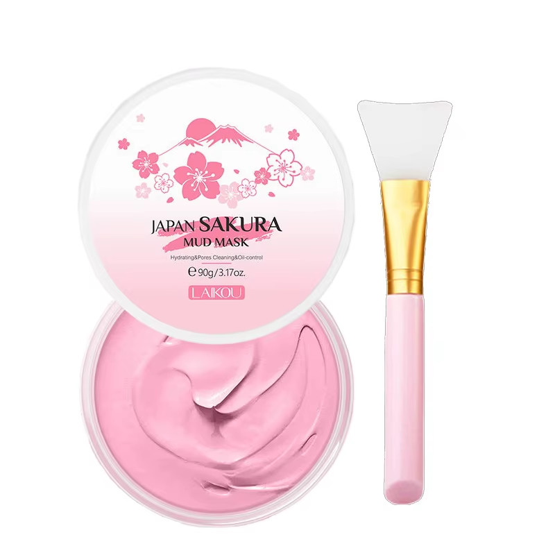 Naturals Sakura Volcanic Mud Mask for Face Deep Cleaning Remove Blackheads