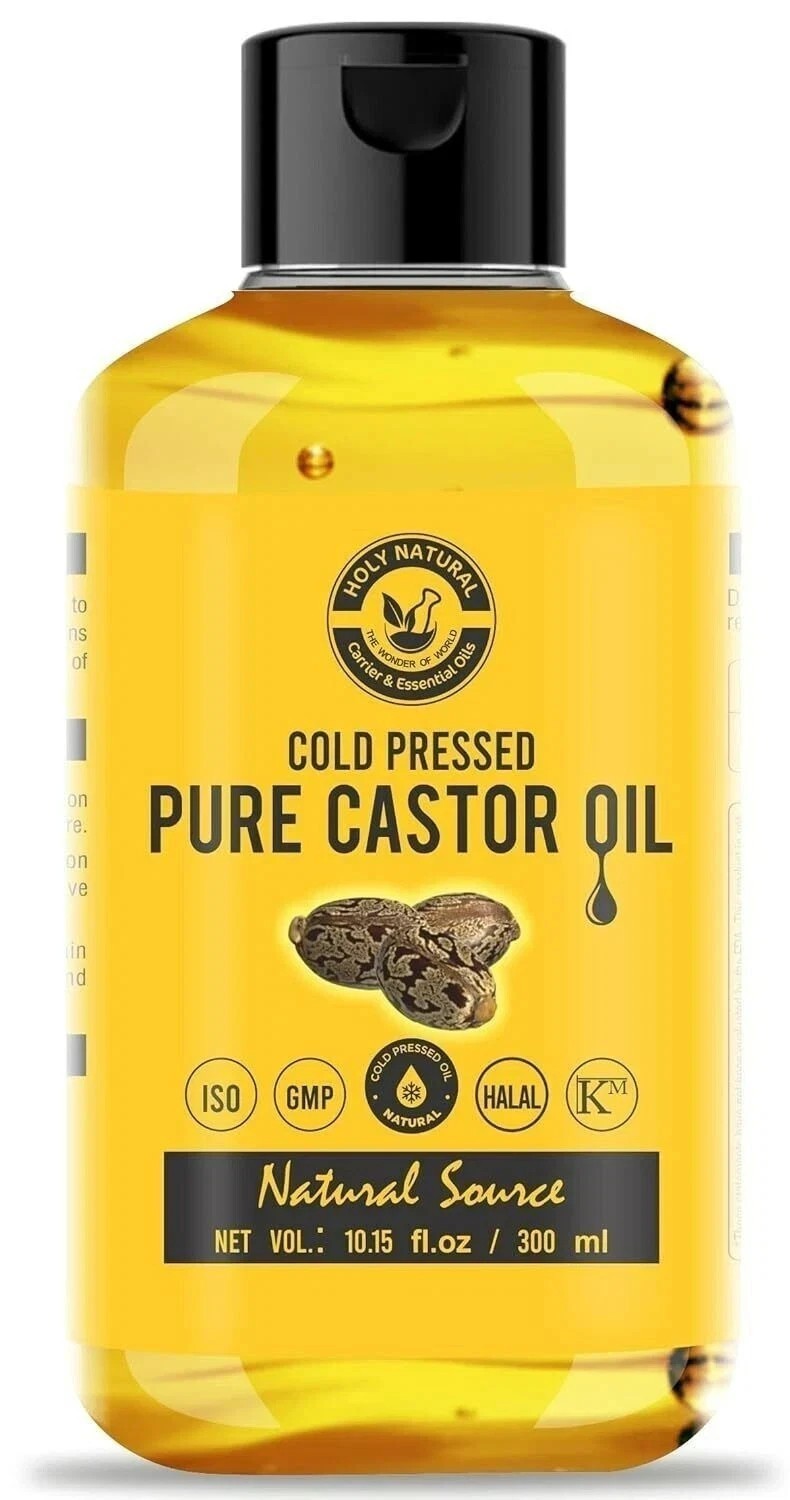 Pure Castor Oil Cold Pressed 300ml Organic Holy Natural For Hair Health Exp 2027