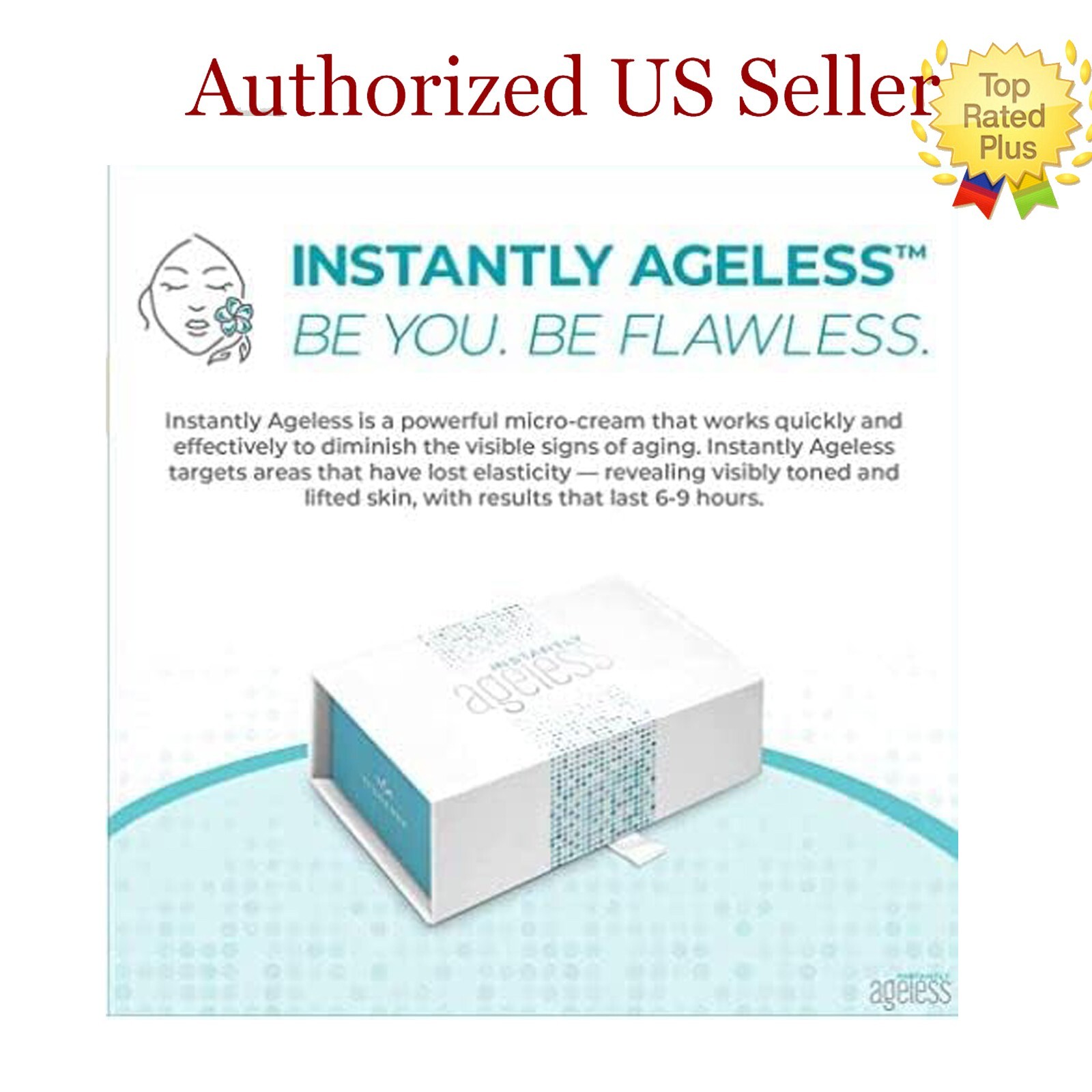 2 Box Authentic Instantly Ageless Face lift, 50 Vials, Exp 05/2026 + GIFTS