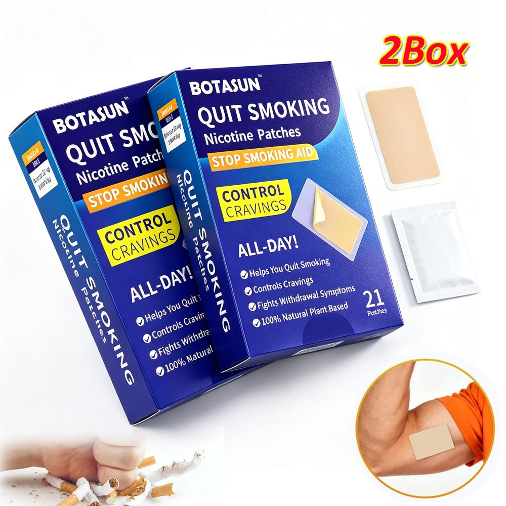 Nicotine Patches 21mg 42 Count, 24H Transdermal Stop Smoking Craving Relief Aid