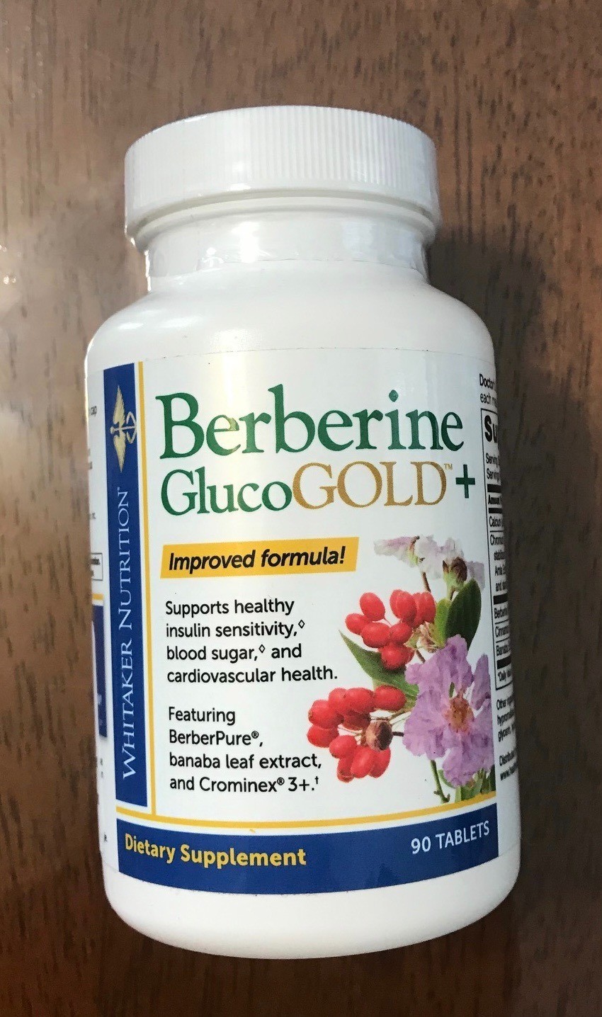 Dr. Whitaker GlucoGold Berberine 90 Tablets – New And Sealed – 12/2027