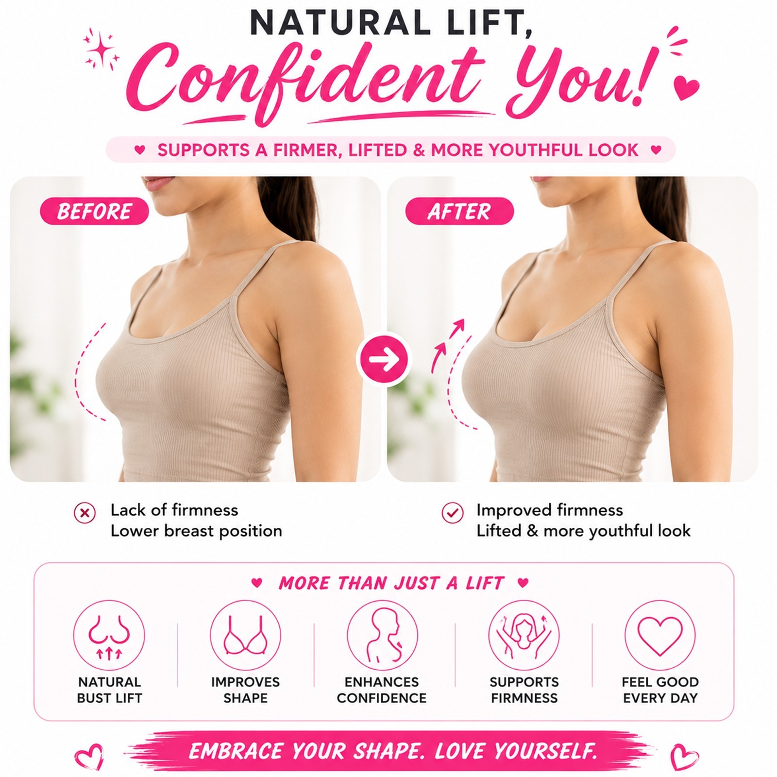 PRMR Breast Enlarging Cream Natural Enhancement Support Growth & Lifting – 1.7oz