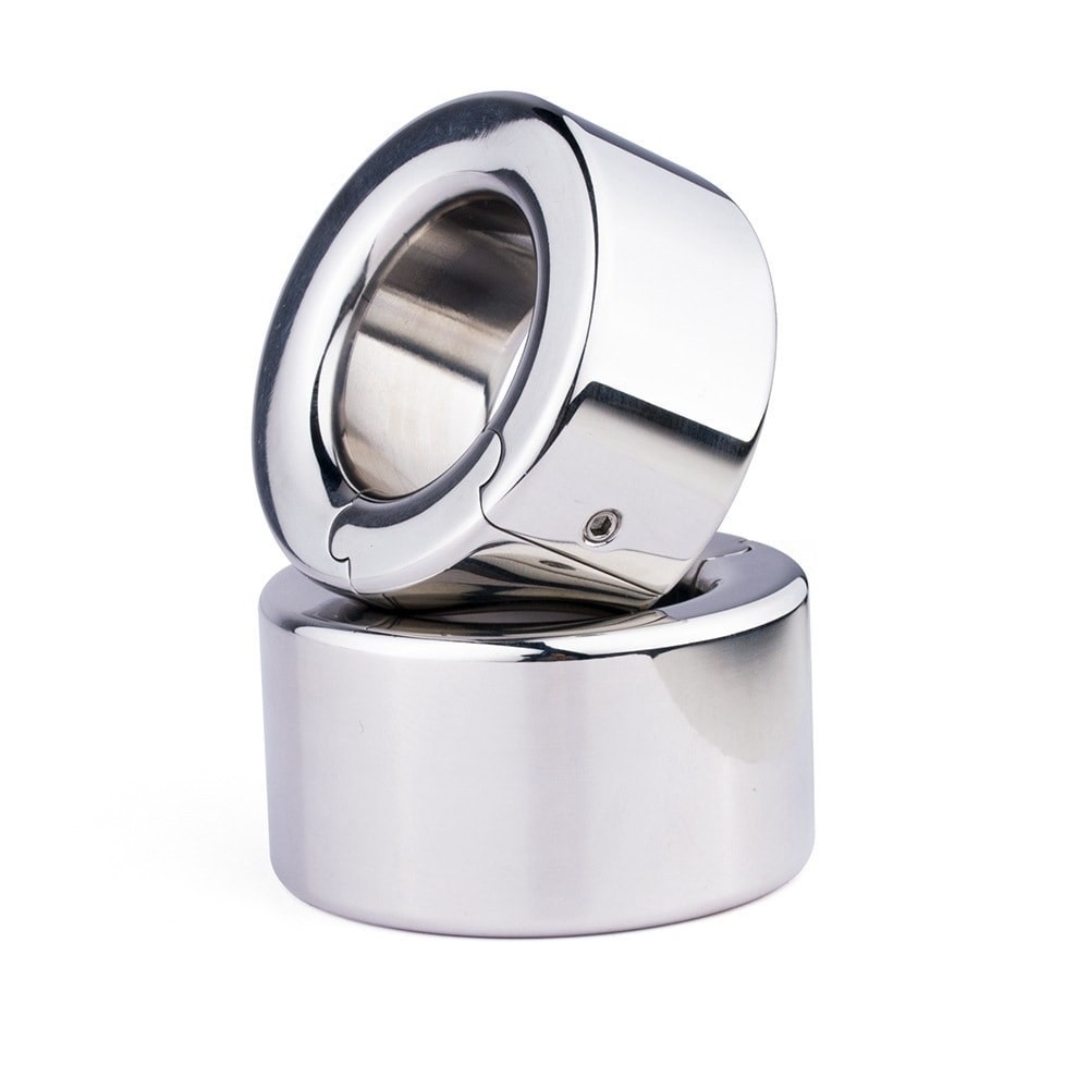 Stainless Steel Penis Ball Stretcher Scrotum Ring Pendant Weight for Male Delay
