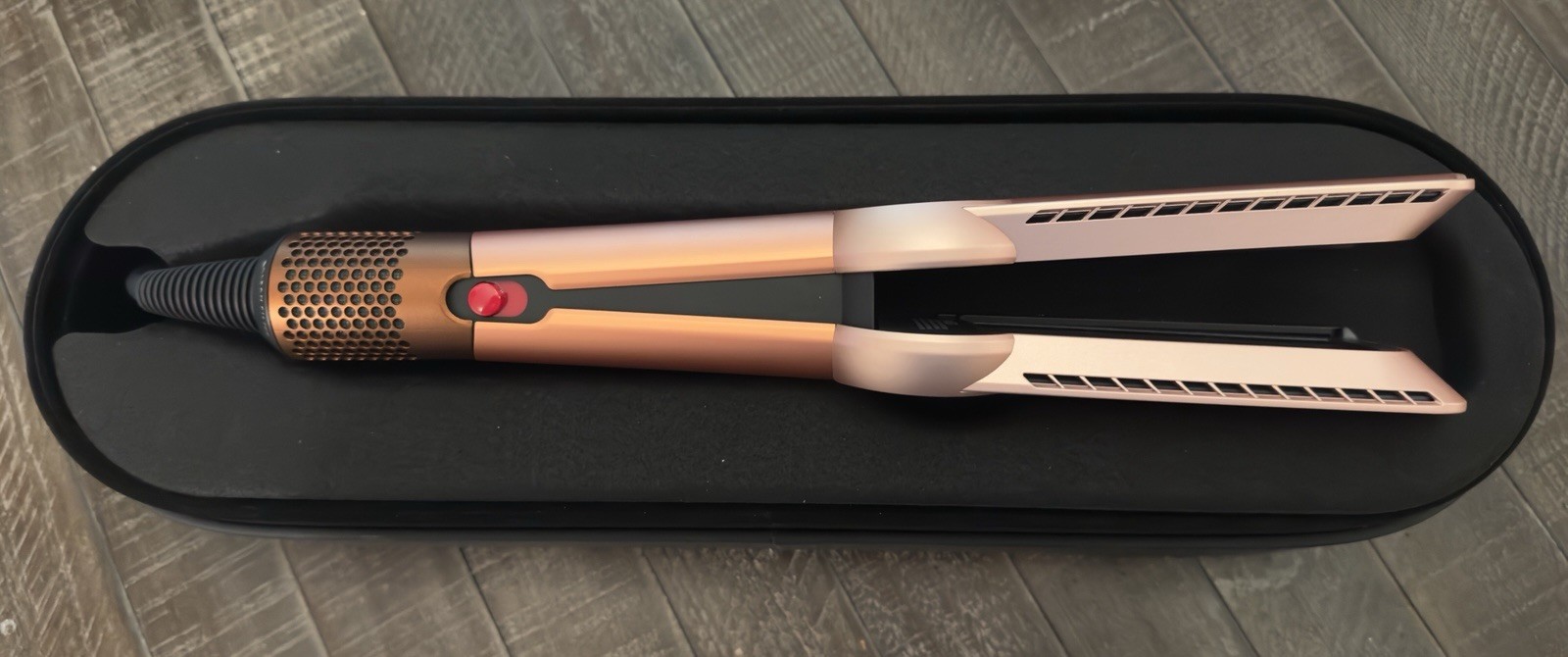 Dyson Airstrait Straightener Copper 285°F Wet-to-Dry w/ Case & Power Adapter