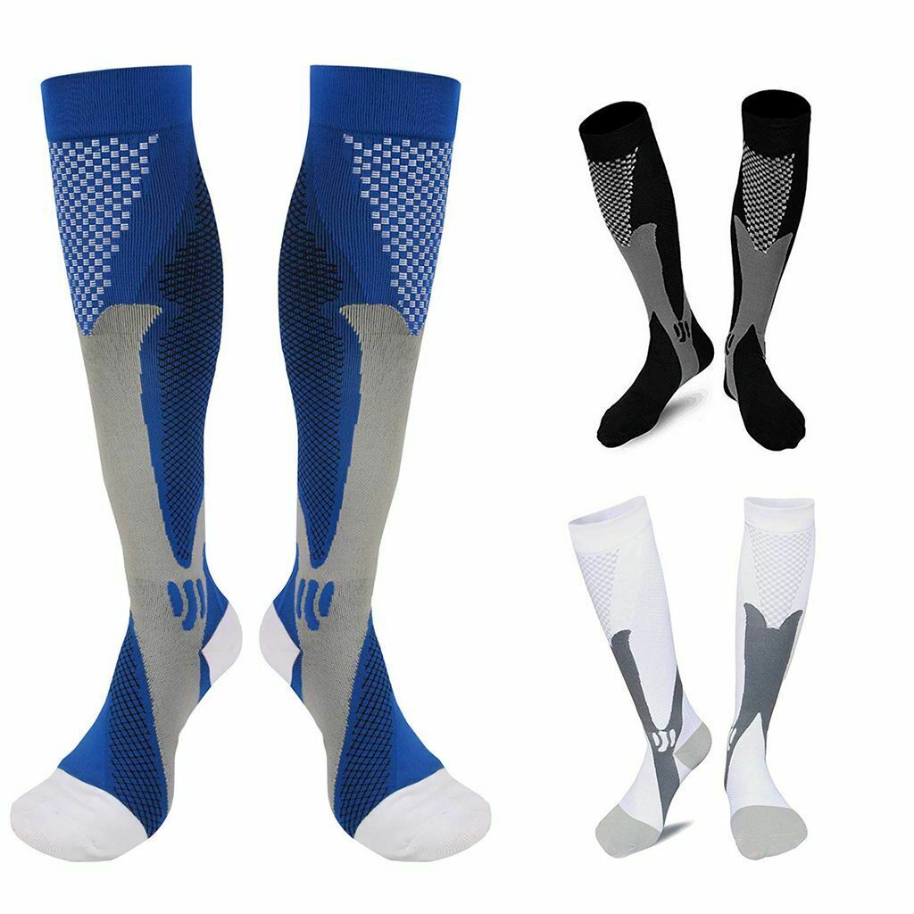 2Pair Medical Sport Compression Socks for Men&Women, 20-30mmhg Run Nurse Socks