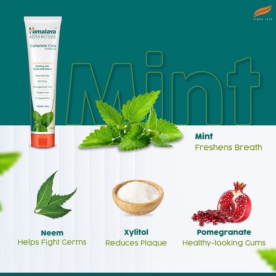 Pack of 2 X Himalaya Botanique Complete Care Toothpaste – Simply Mint 5.29