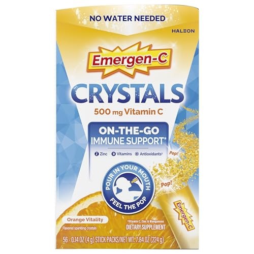 Emergen-C Crystals On-The-Go Emergen-C Immune Support Supplement Vitamin C B