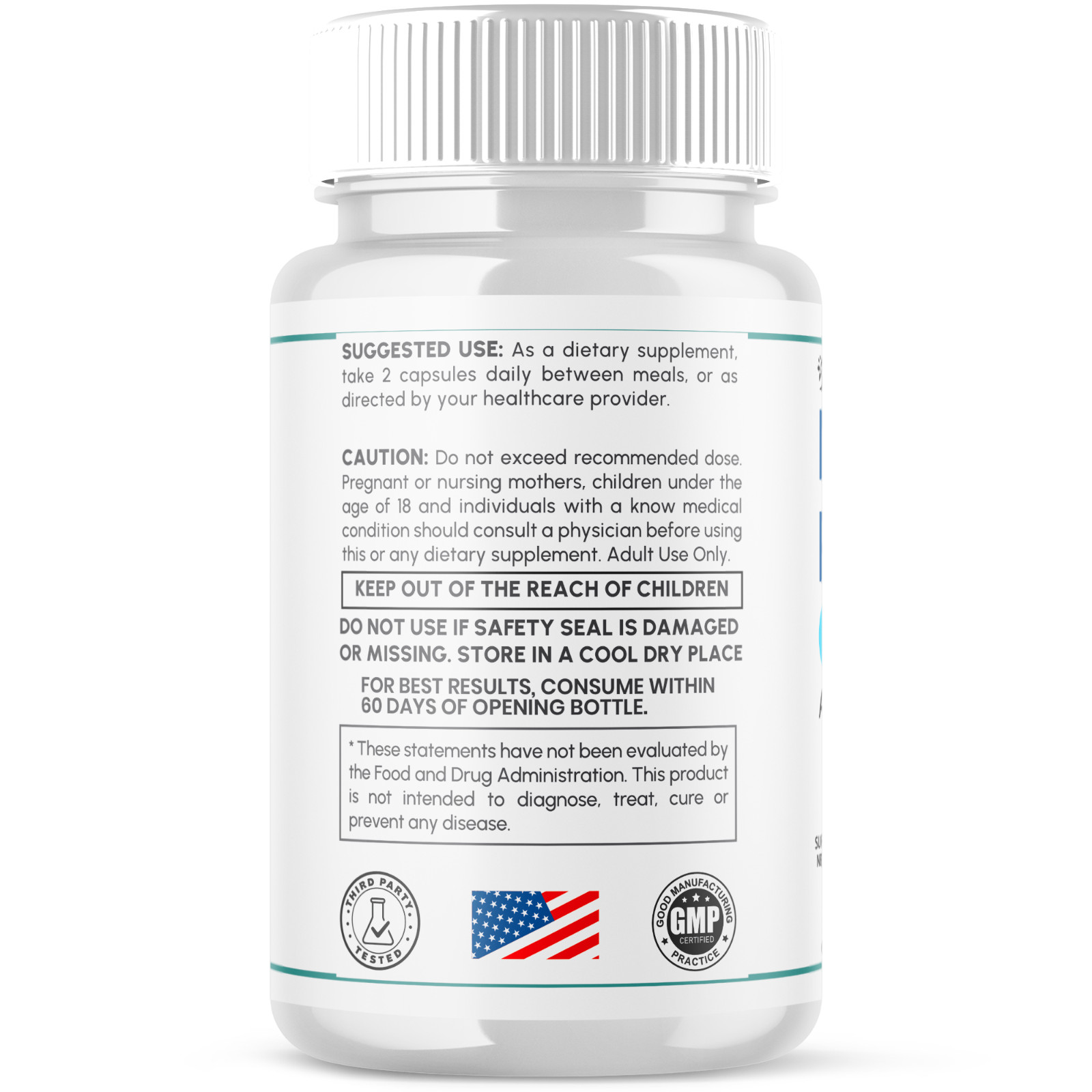 (3 Pack) Nerve Recovery Max Nootropic Formula All Natural Supplement 180 Capsule