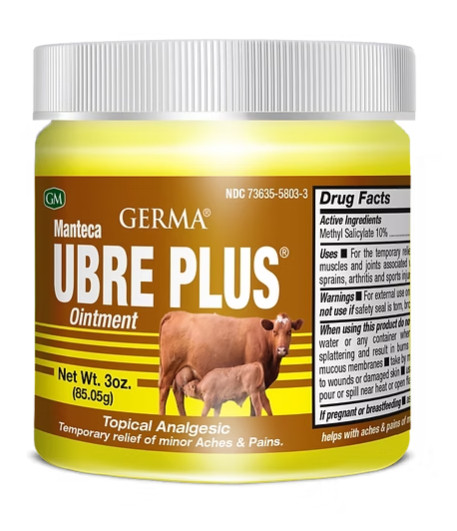 UBRE PLUS Manteca TeaTree Oil Analgesic Ointment Sprain Joint Muscle Pain 3 pack