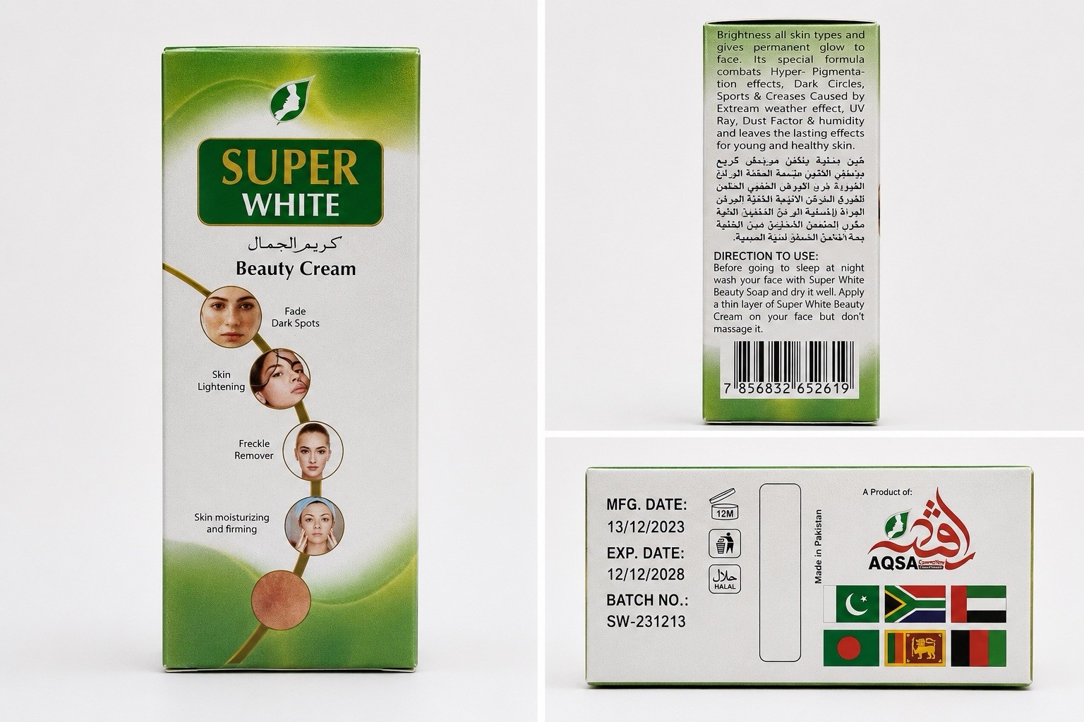 Superwhite Cream With Extract Turmeric And Saffron