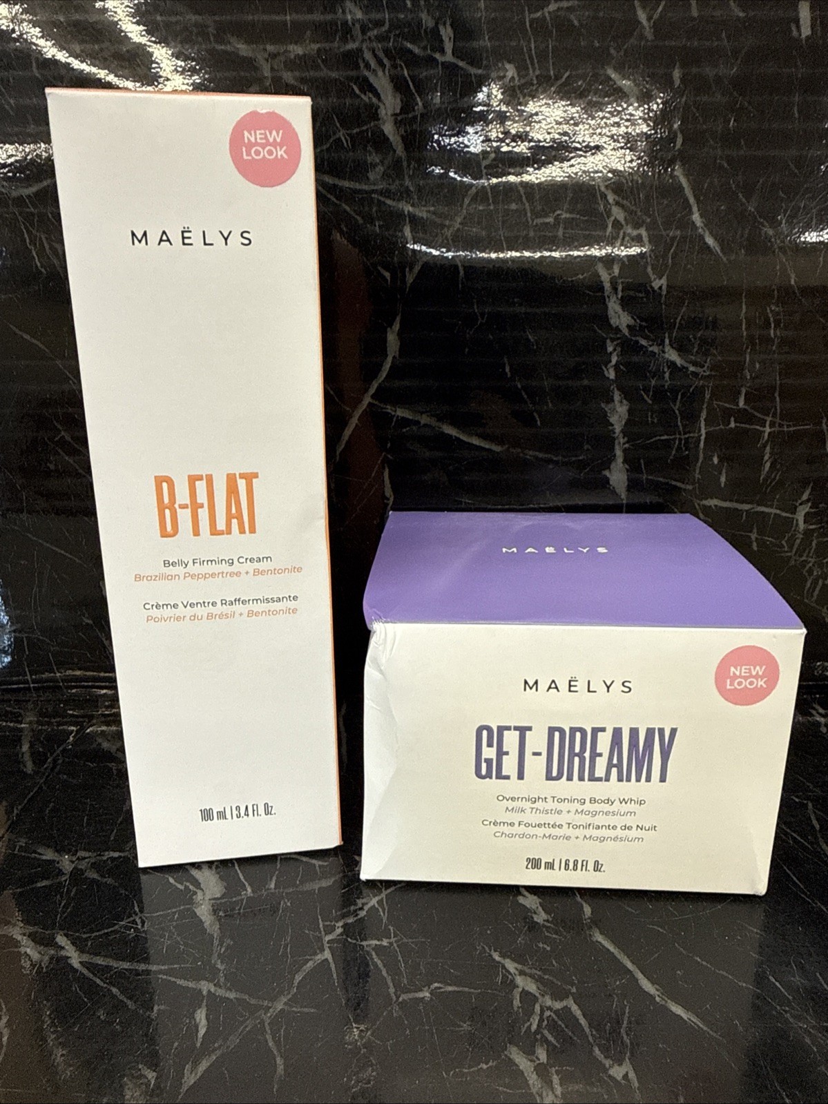 MAELYS SET Get-Dreamy 6.8 oz B-FLAT 3.4oz NEW PACKAGING