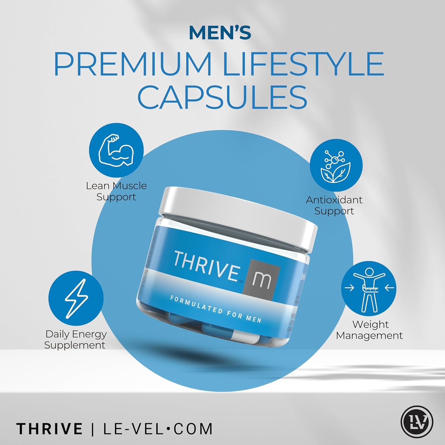 Le-Vel Thrive M Premium Lifestyle Capsules for Men ?V (1 Bottle (60 Servings))