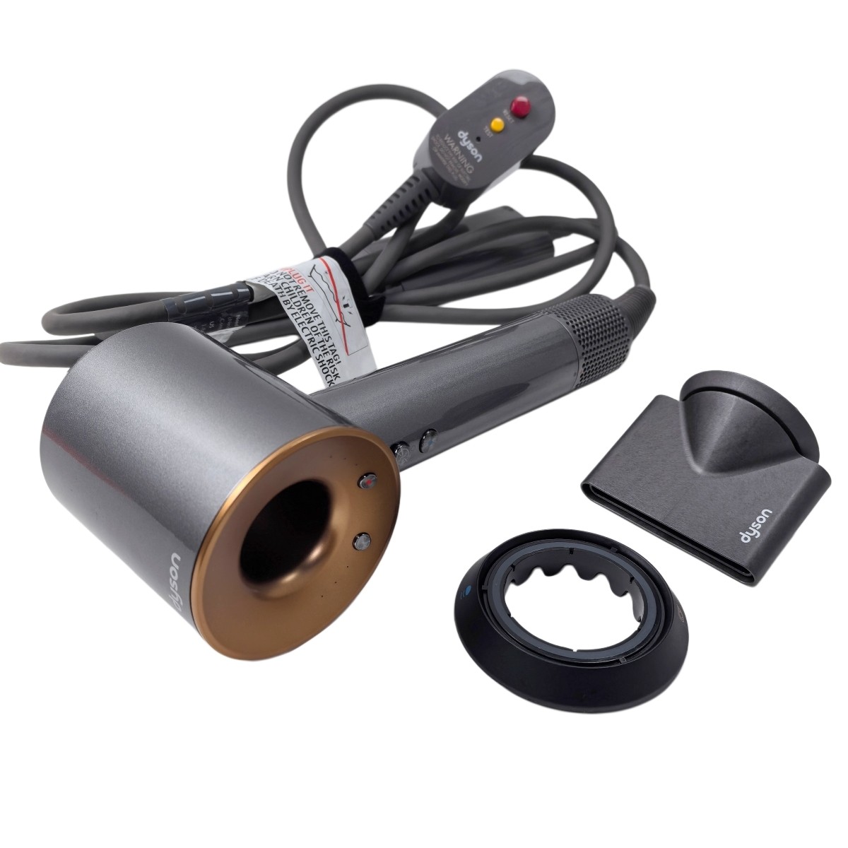 Dyson Supersonic Genuine Hair Dryer with 2 Styling Attachments Nickel-Copper