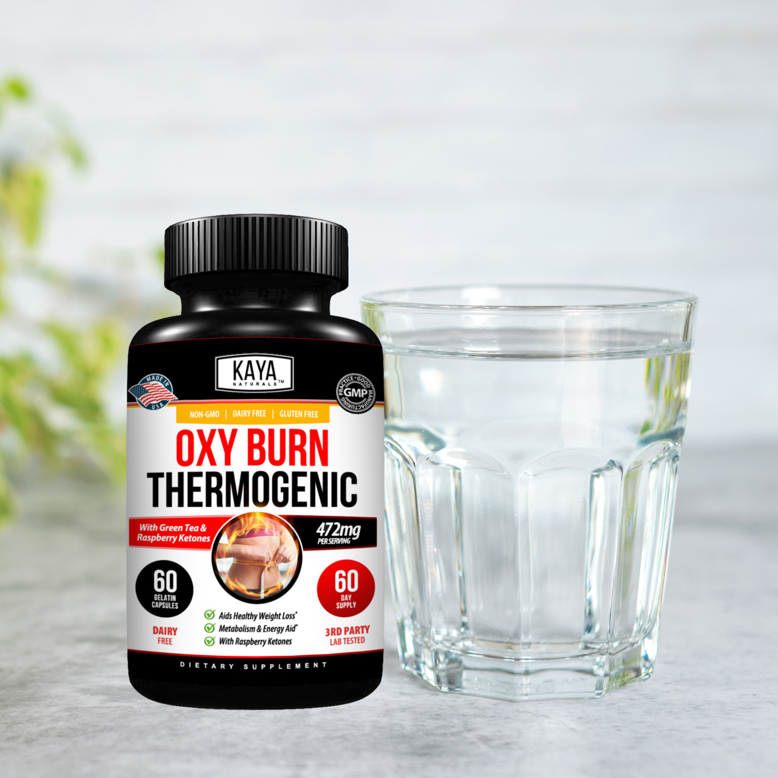 Premium OXY Burn Thermogenic 471mg Appetite Control Weight Loss Fat Burner