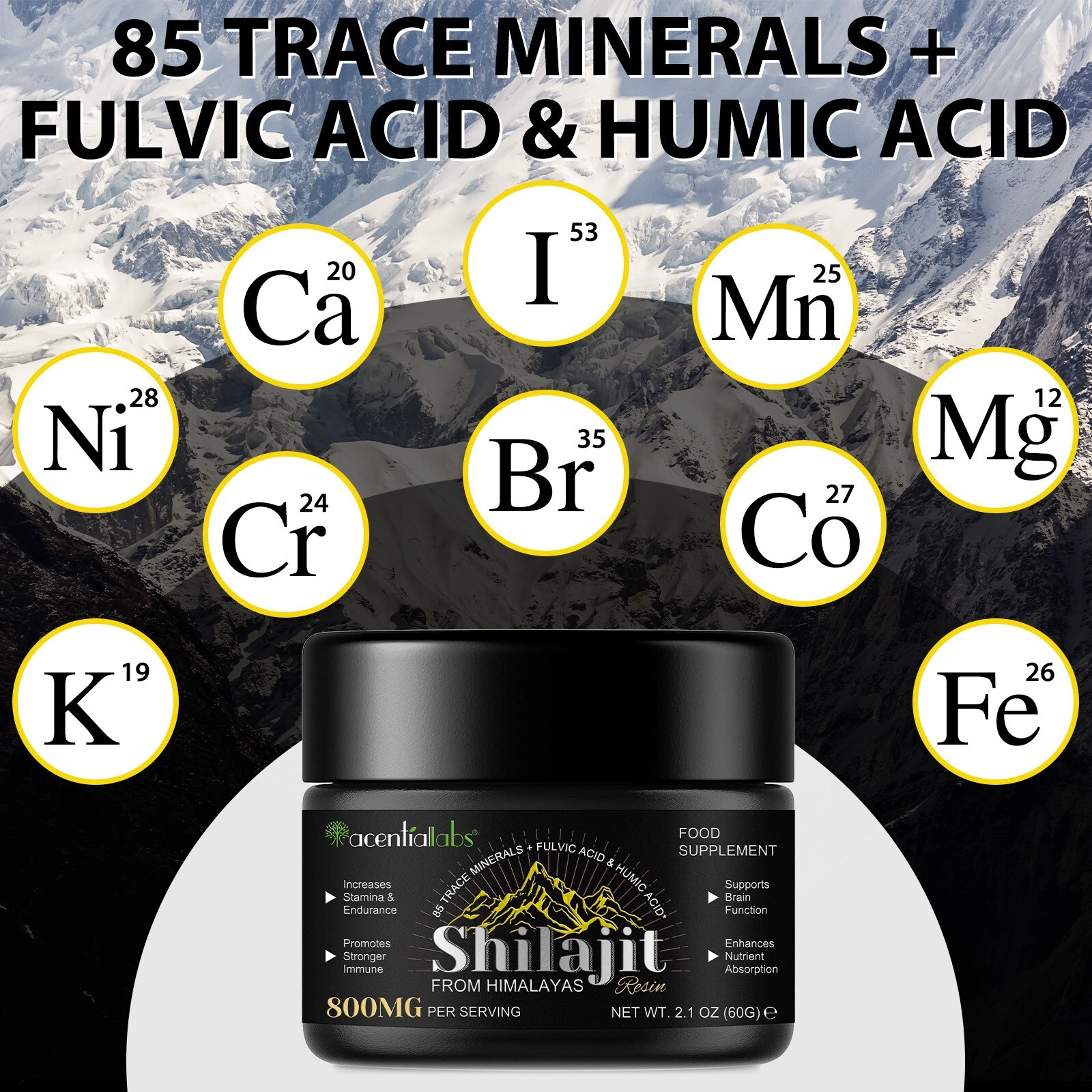 Pure 100% Himalayan Shilajit, Soft Resin, Organic, Extremely Potent, Fulvic Acid