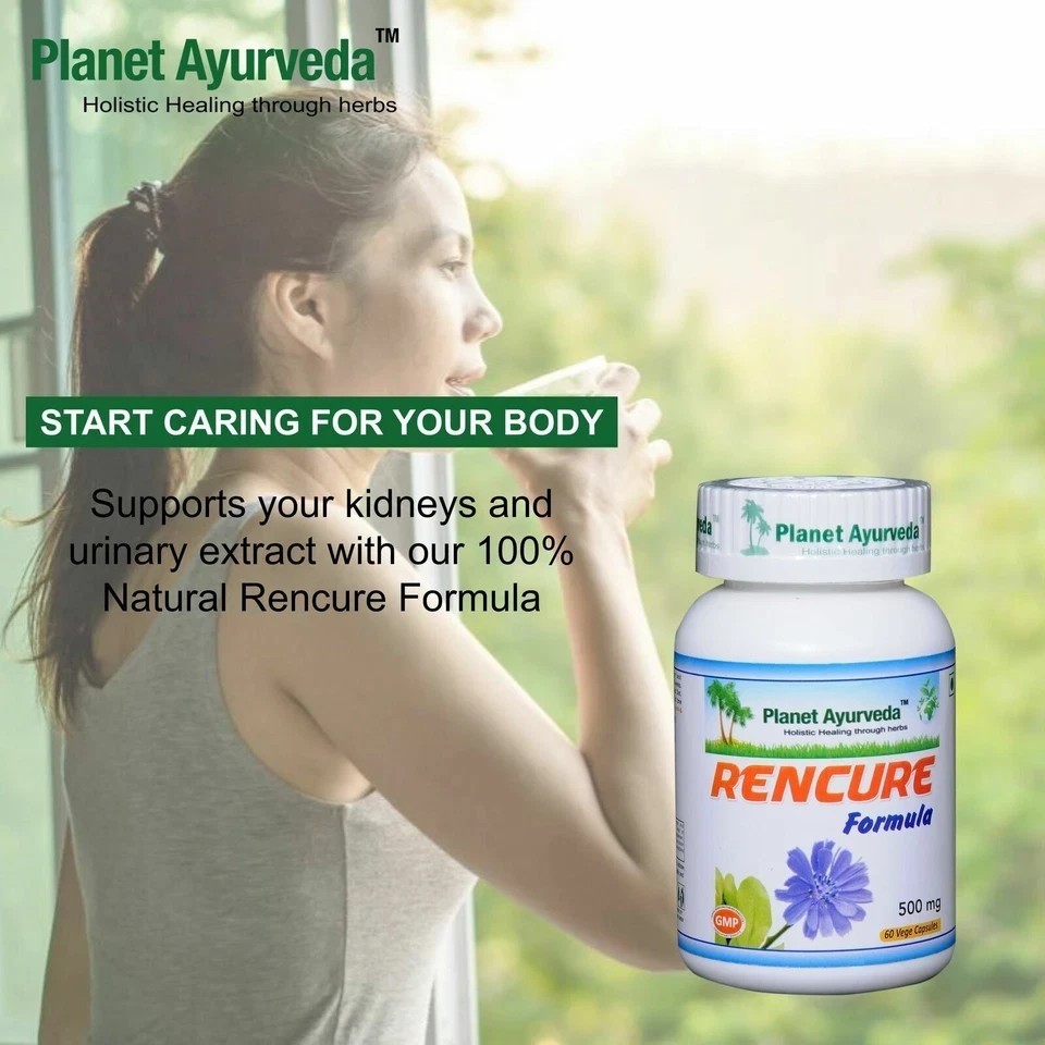 Planet Ayurveda Rencure Formula – Supports Kidneys System 500 mg, 60 Caps
