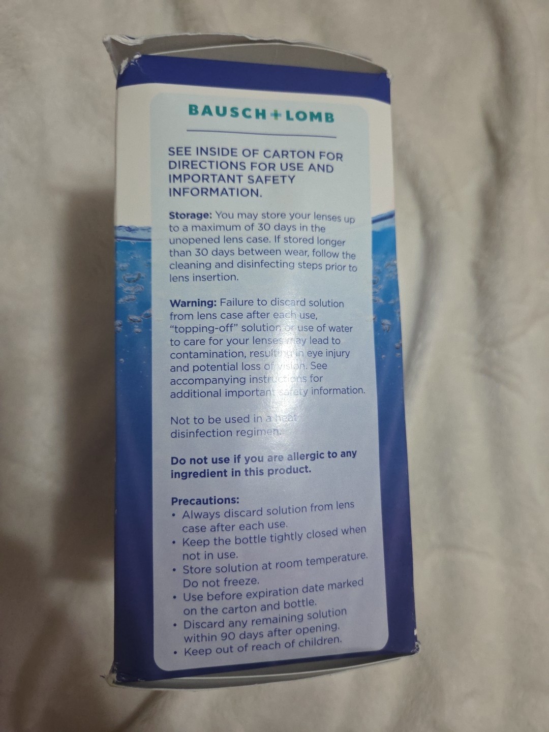 *EXP 10/01/2025* Renu Contact Lens Solution Multipurpose Disinfectant