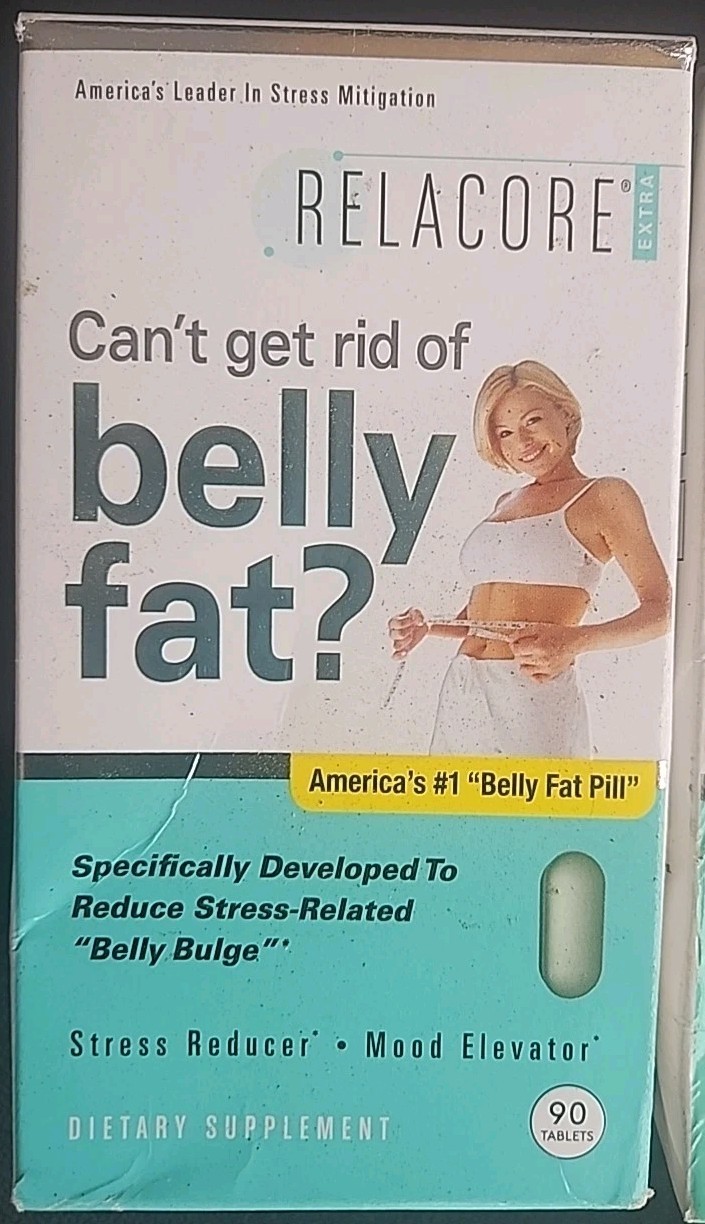 2x Relacore Extra- Belly Fat Removal Stress Relief 90 Ct Exp 05/2027 Sealed