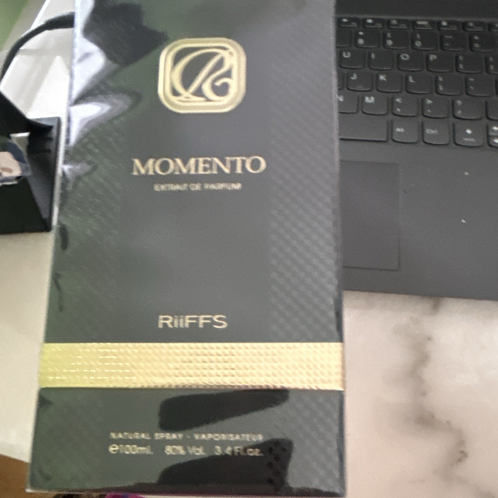 Riiffs Parfums Momento Extrait de Parfum Spray, Regular Size 3.4 fl oz