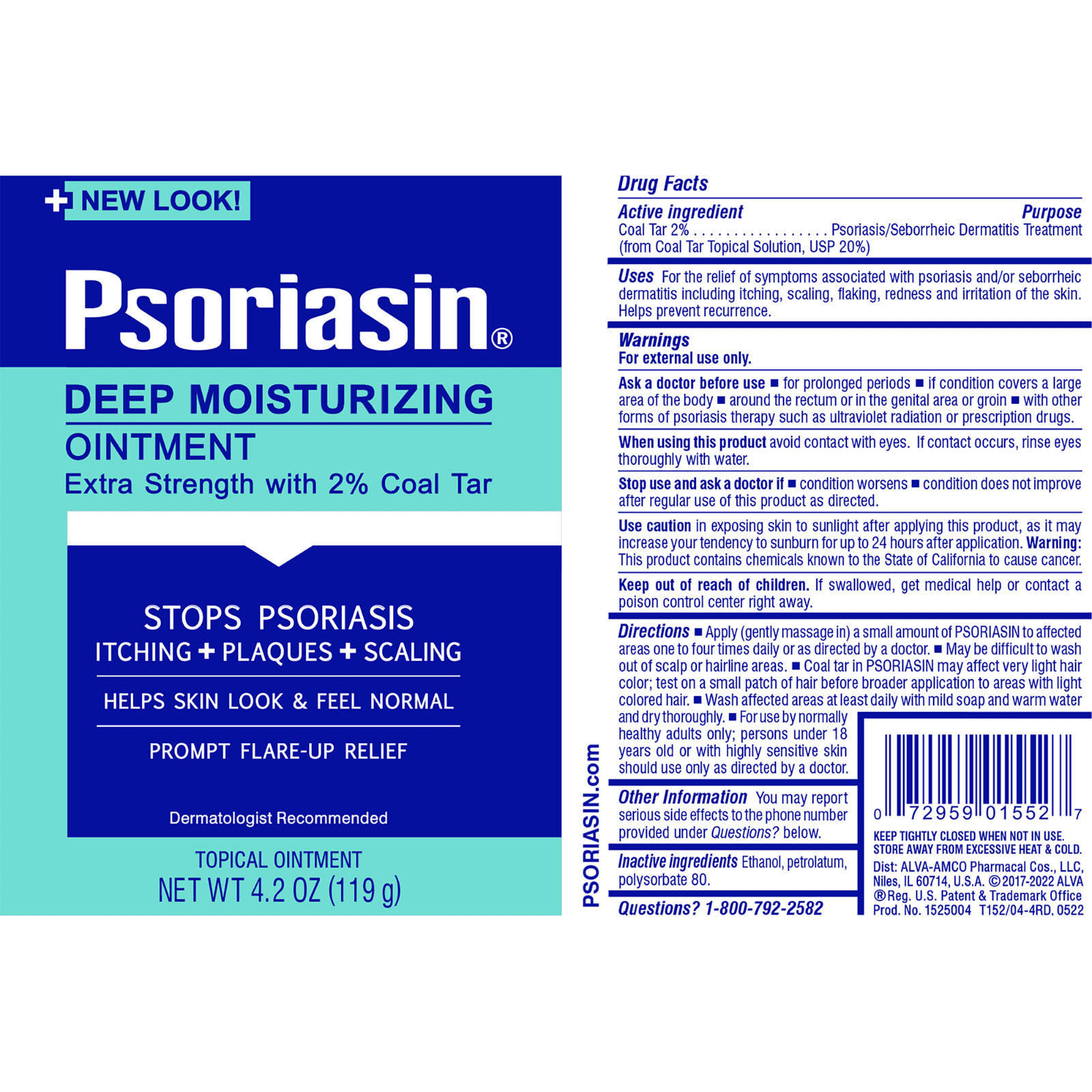 3 Pack Psoriasin Deep Moisturizing Ointment Stop Psoriasis 4.2 Oz Fast Ship