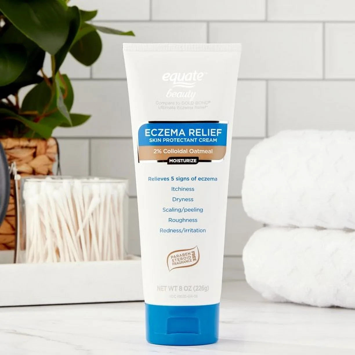Equate Eczema Relief Cream 2% Colloidal Oatmeal Skin Protectant 8 oz
