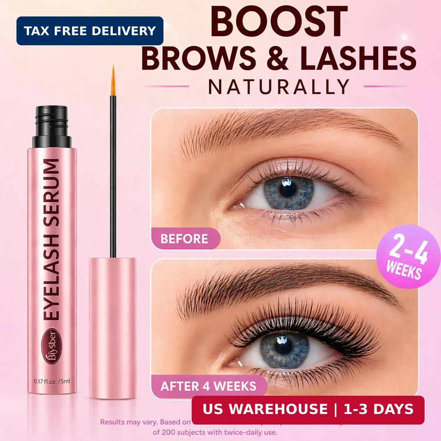 Lash Serum for Eyelash Growth: Premium Eyelash Growth Serum with Advanced Formul