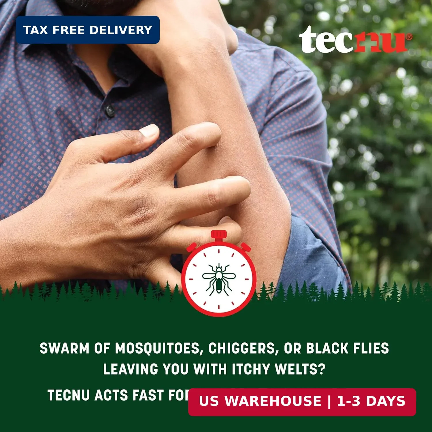 Tecnu Rash Medicated Anti-Itch Spray with Scar Prevention, Poison Ivy Treatment,