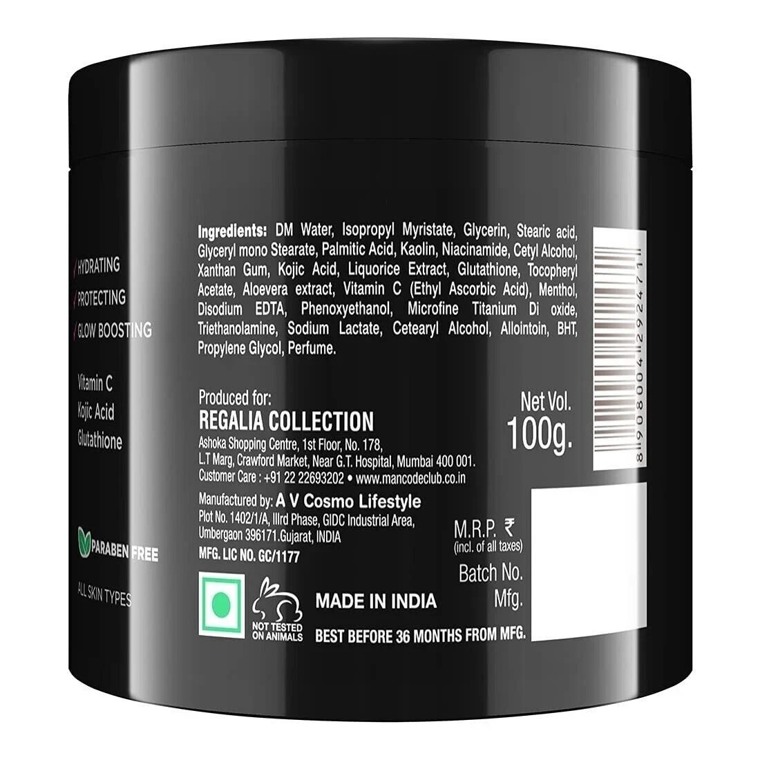 Mancode Whitening Cream For Men Dark Spot Reduction Non Greasy Moisturiser – 100