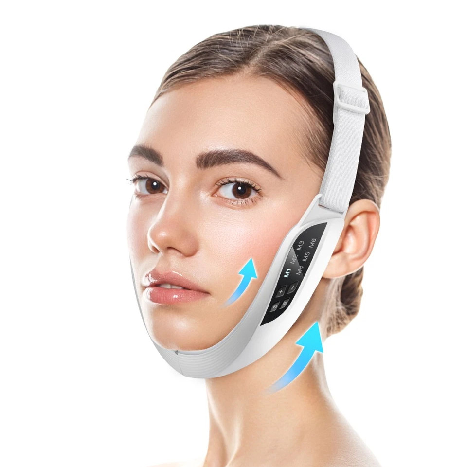 Facial V Line Lifting Massager LED Photon Therapy Double Chin Slimming Belt