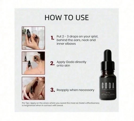NEW GODA The Sense of Seduction FOR HER – Pheromone Perfume – 0.5 fl oz (15mL)