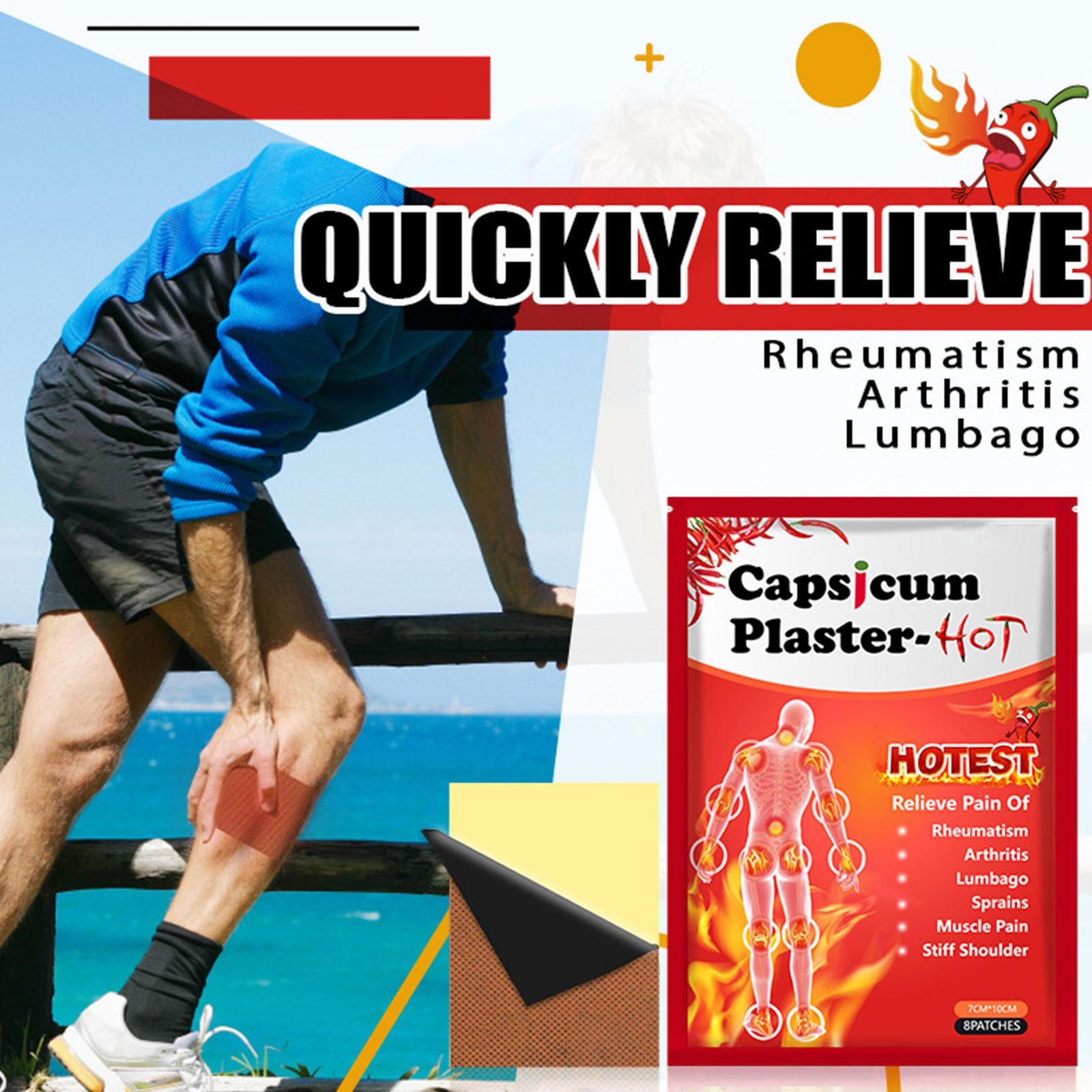 24 Pain Relief Capsicum Plaster For Joint Back Neck Shoulder Muscle Health Patch