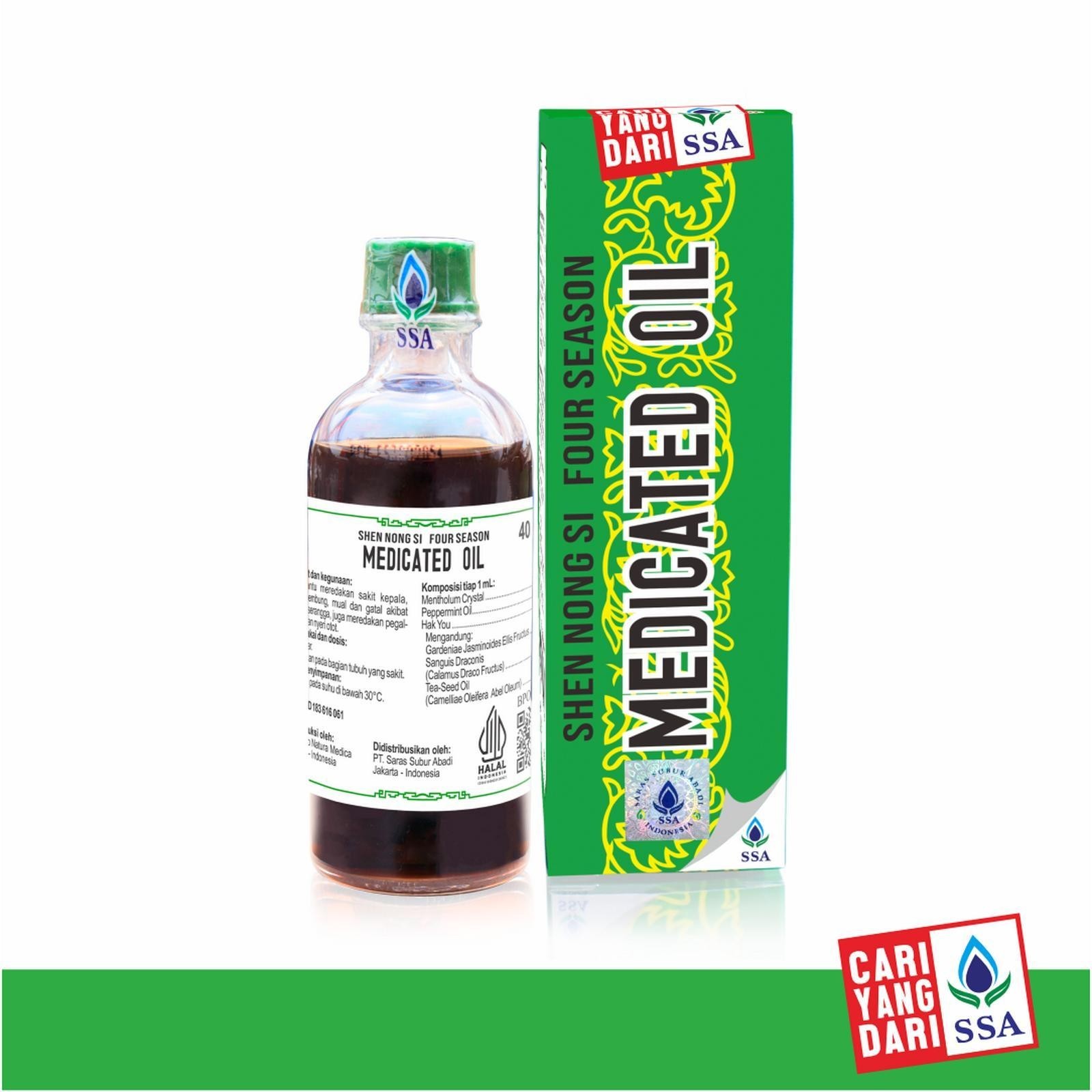 1 Bottle x 40ml Empat Musim Medicated Oil – Relieves Flu Symptoms & Bloating