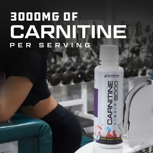 L-Carnitine Liquid 3000mg Sour Gummy Worm – Energy & Metabolism Support 16oz