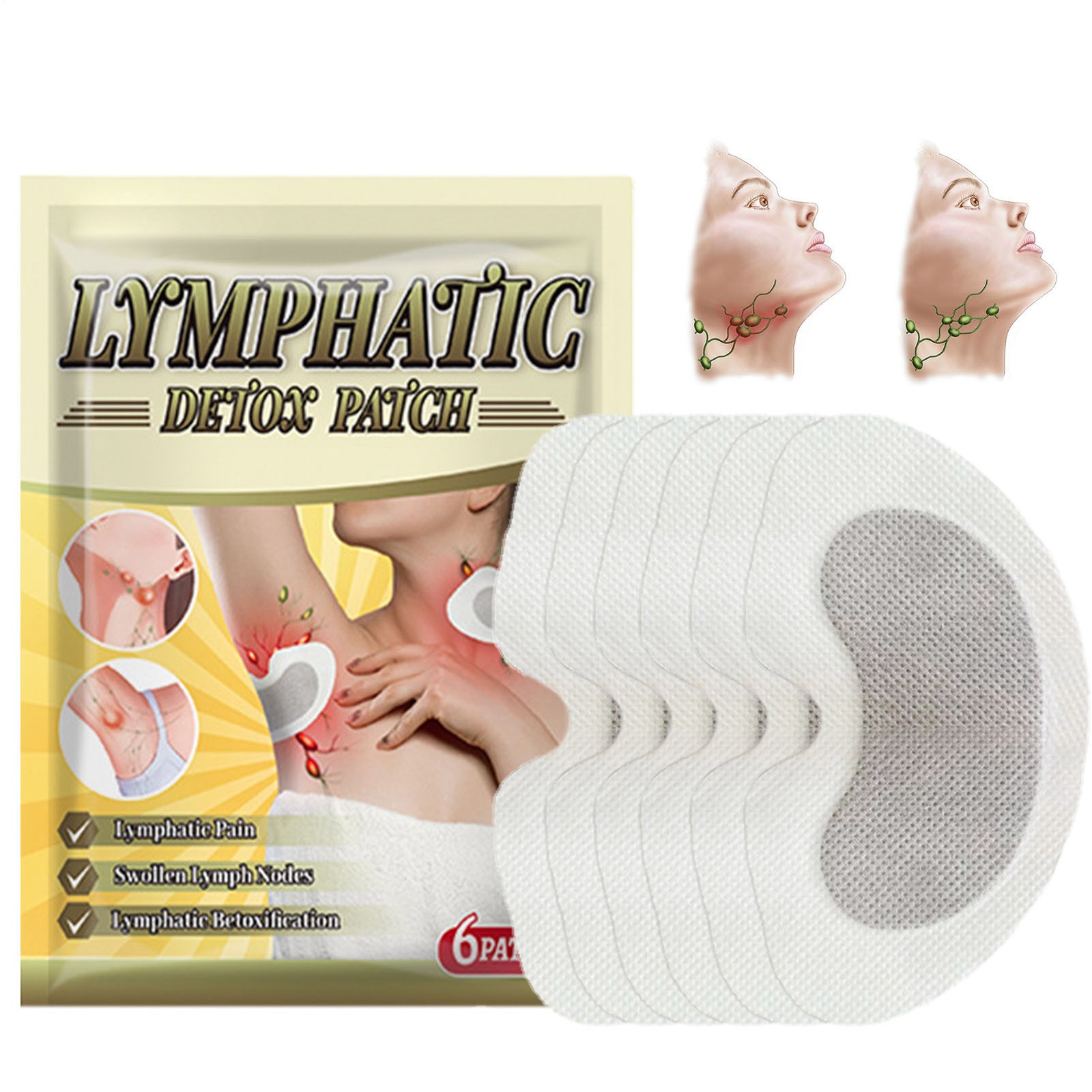 Lymphatic Care Herbal Detox Patch Underarm Neck Waist Thigh Lymph Remove