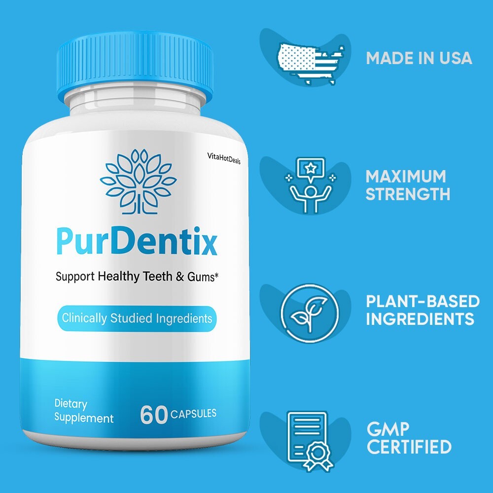 Pur Dentix Pills for Gums and Teeth Probiotics, Oral Supplement (1 Pack)