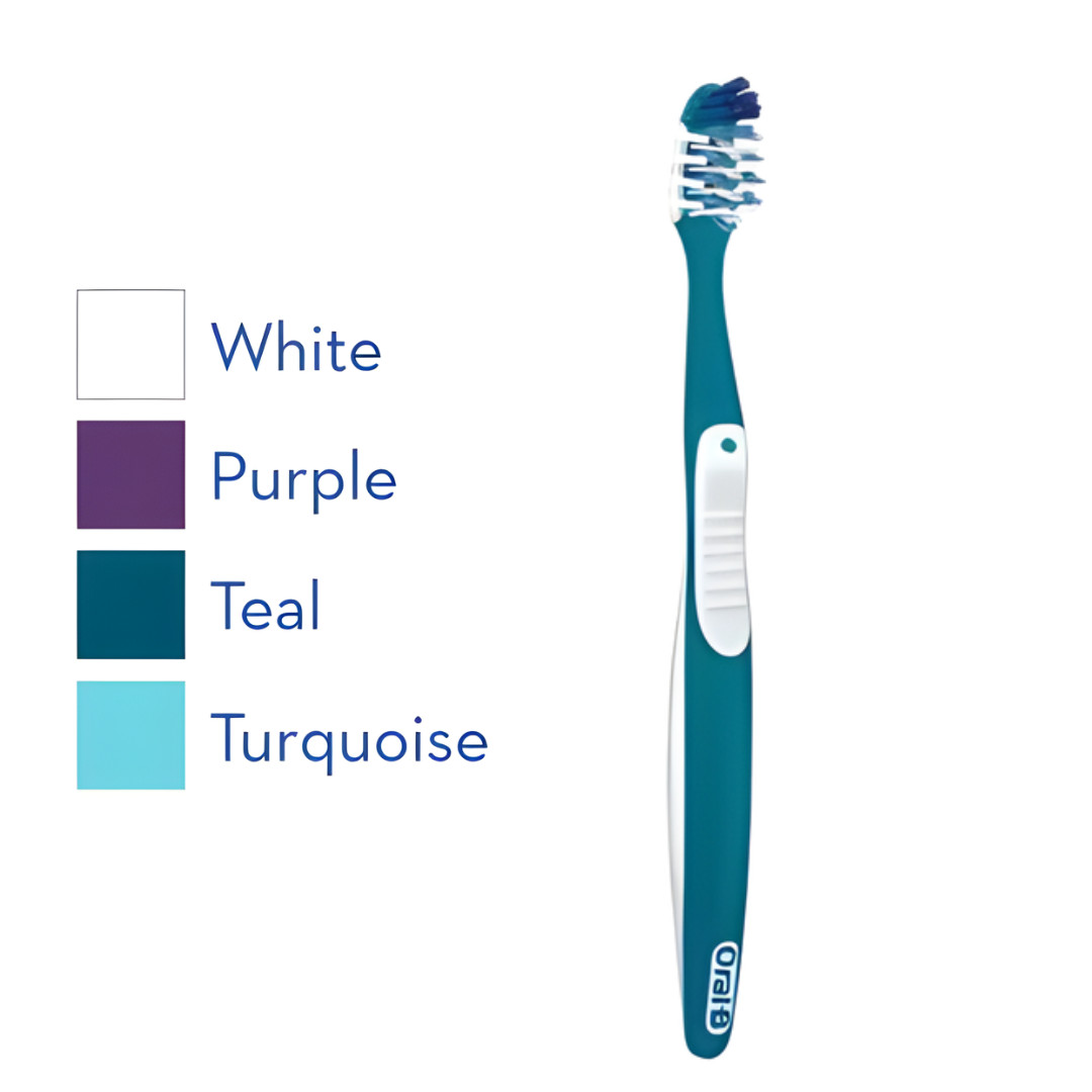 12-PACK Oral-B CrossAction All-in-One Manual Toothbrush 35 Soft Bristles