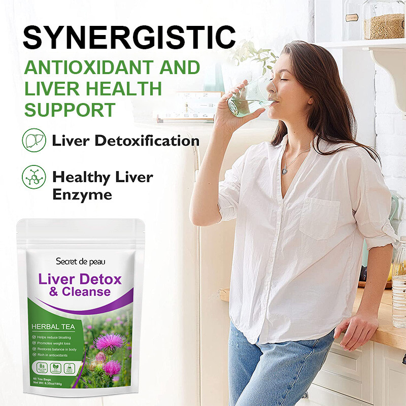 30 Days Detox Tea Bags 100% Natural Liver Metabolism Boost Immune Anti-oxidant