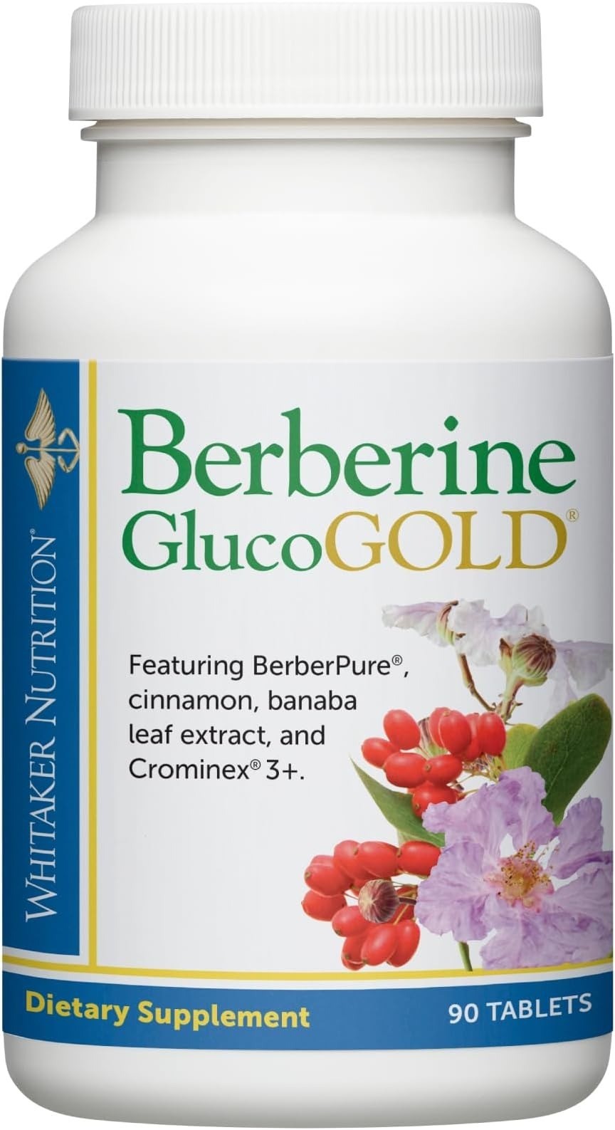 Dr. Whitaker GlucoGold Berberine 90 Tablets – New And Sealed – 12/2027