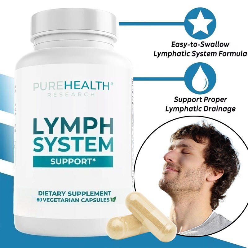 Lymphatic Supplement Reduces Swelling Support Lymphatic 60 Capsule Immune System
