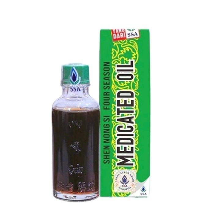 1 Bottle x 40ml Empat Musim Medicated Oil – Relieves Flu Symptoms & Bloating