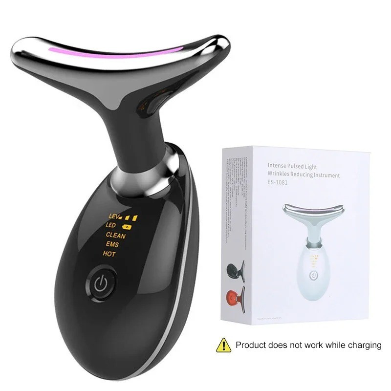 7 Colors Face Neck Massager Facial Lifting Device Skin Tightening Anti Wrinkle