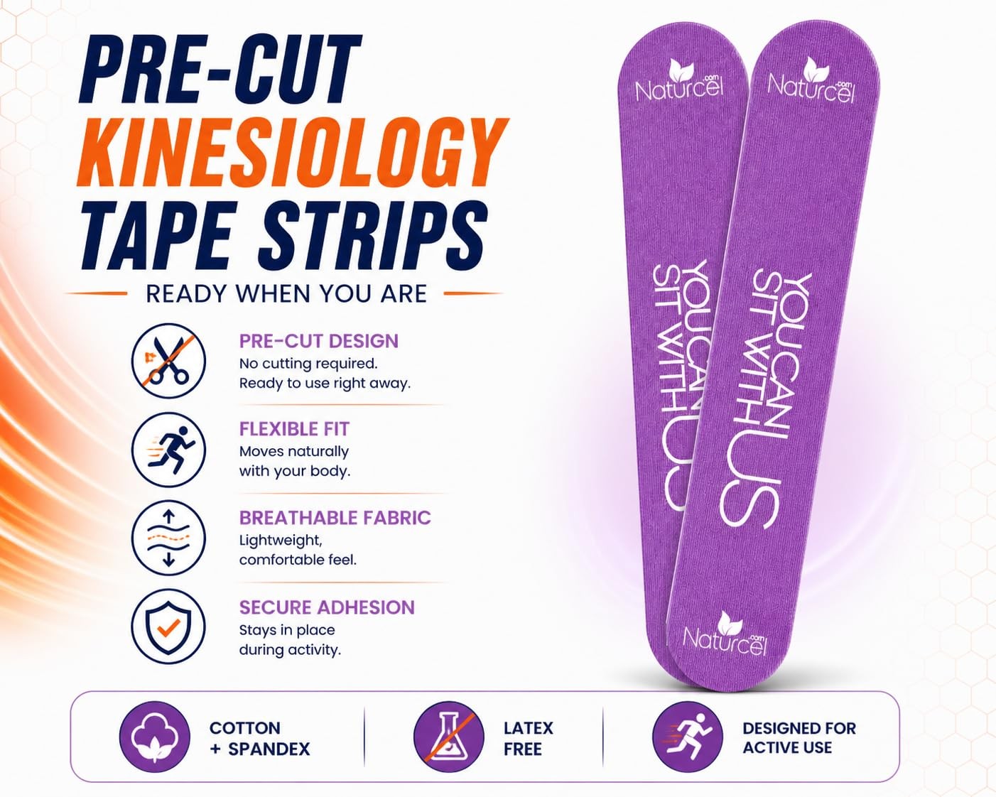 Naturcel Sport Transdermal Pain Relief Tape Kinesiology Tape Sore Joints