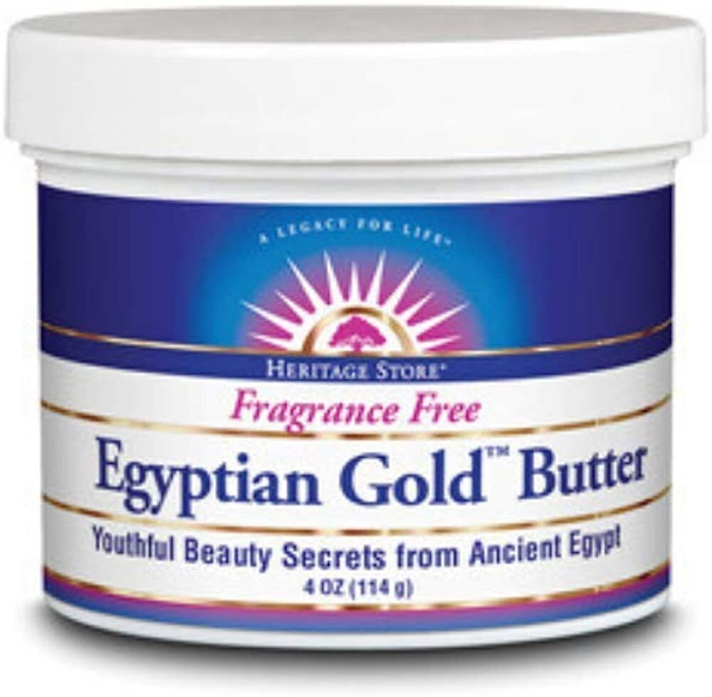Heritage Store Egyptian Gold Body Butter, Body Moisturizer for Dry Skin Care