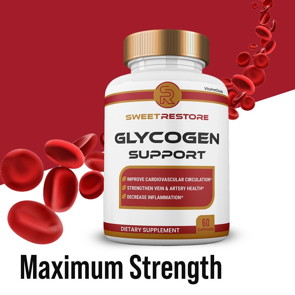 Sweet Restore Glycogen Support Capsules, Max Strength Glyco Pills (2 Pack)
