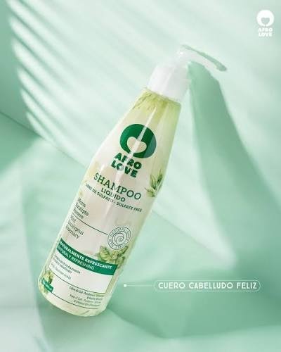 Afro Love Liquid Mint Shampoo 10oz – Deep Cleansing & Clarifying Scalp Treatment