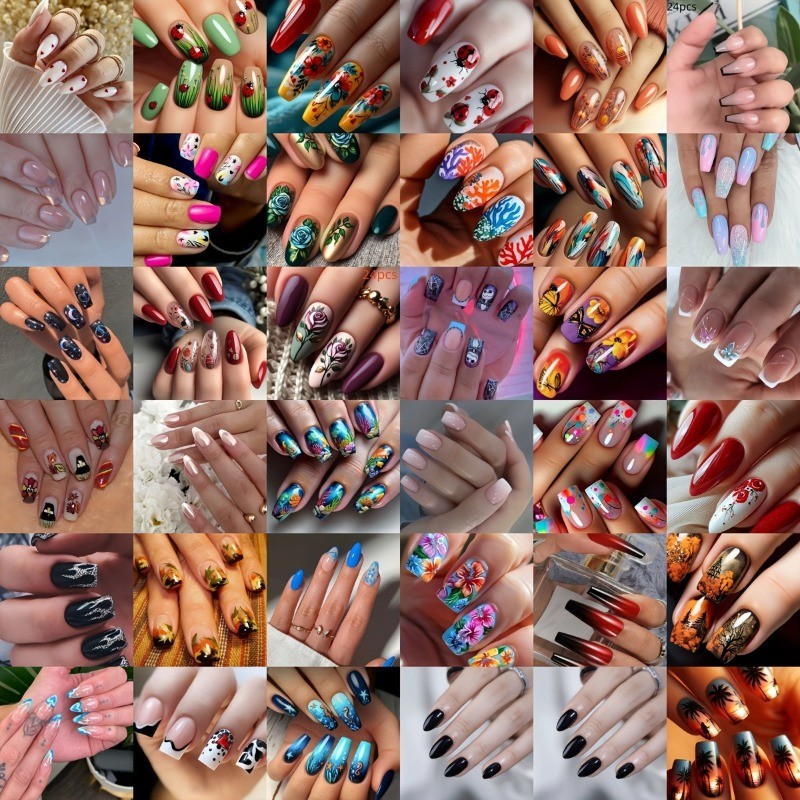216 Mixed Random Sparkling Diamond Cat Eye Fine Sparkling Fake Nail Art Pieces